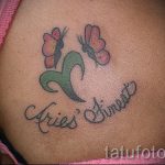 Widder Tattoo für Mädchen - ein Foto des fertigen Tätowierung auf 02082016 1056 tatufoto.ru
