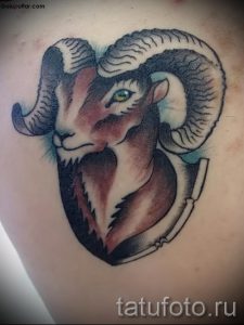 Widder Tattoos für Männer - ein Foto des fertigen Tätowierung auf 02082016 1059 tatufoto.ru