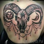 Widder Tattoos für Männer - ein Foto des fertigen Tätowierung auf 02082016 2060 tatufoto.ru