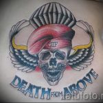 für Airborne Tattoo - Foto Beispiel der Tätowierung 1032 tatufoto.ru