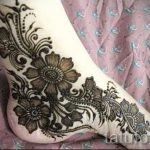 mehendi Blumen Fuß - Optionen für temporäre Henna-Tattoo auf 05082016 1050 tatufoto.ru