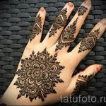 mehendi Muster auf der Hand - eine temporäre Henna-Tattoo Foto 14084 tatufoto.ru