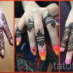 mehendi an den Fingern - eine temporäre Henna-Tattoo Foto 1018 tatufoto.ru