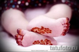 mehendi auf der Hand für Jungen - Bild temporäre Henna-Tattoo 1027 tatufoto.ru