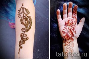 mehendi auf der Hand für Kinder - Foto temporäre Henna-Tattoo 2029 tatufoto.ru