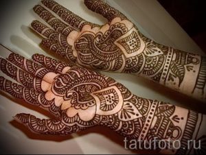 mehendi auf der Hand für die Hochzeit - Fotos temporäre Henna-Tattoo 1026 tatufoto.ru