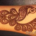 mehendi auf einer Hand Vogel - Bild temporäre Henna-Tattoo 2051 tatufoto.ru