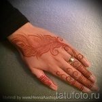 mehendi auf einer Hand Vogelfeder - Foto temporäre Henna-Tattoo 1052 tatufoto.ru