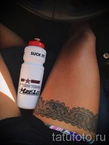 mehendi auf ihrem Bein garter - Optionen für temporäre Henna-Tattoo auf 05082016 3043 tatufoto.ru