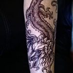 mehendi dragon on his arm - a temporary henna tattoo photo 1073 tatufoto.ru