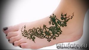 mehendi faciles sur sa jambe - options pour tatouage au henné temporaire sur 05082016 1061 tatufoto.ru