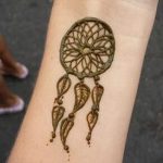 mehendi on hand Dreamcatcher - Picture temporary henna tattoo 2102 tatufoto.ru