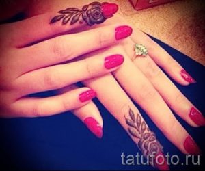 mehendi on the fingers - a temporary henna tattoo photo 2130 tatufoto.ru