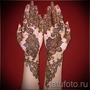 mehendi on the hand - a temporary henna tattoo photo 1131 tatufoto.ru