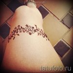 mehendi on the leg on the thigh - options for temporary henna tattoo on 05082016 1081 tatufoto.ru