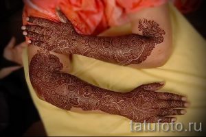mehendi on two hands - a temporary henna tattoo photo 1137 tatufoto.ru