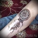 mehendi zu Fuß Traumfänger - Optionen für temporäre Henna-Tattoo auf 05082016 2102 tatufoto.ru