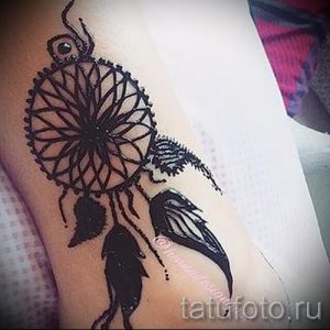mehendi à pied Dreamcatcher - options pour tatouage au henné temporaire sur 05082016 1032 tatufoto.ru
