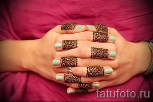 mehendi à portée de main pour les débutants - Photo henné tatouage temporaire 1013 tatufoto.ru