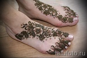 motifs au henné sur sa jambe photo - options pour tatouage au henné temporaire sur 05082016 1104 tatufoto.ru