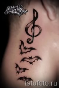 note tatouage sur son cou - une photo du tatouage fini 02082016 1005 tatufoto.ru