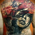 photo - cool tattoo on her back - an example 1060 tatufoto.ru