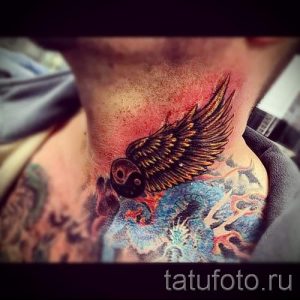 photo - cool tattoo on his neck - an example 1067 tatufoto.ru