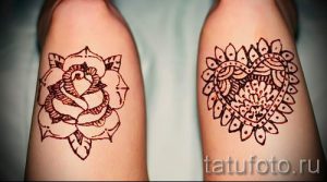 photo - fraîche tatouage au henné - un exemple 1085 tatufoto.ru