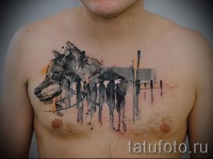tatouage Airborne sur sa poitrine - par exemple Photo du tatouage 1037 tatufoto.ru