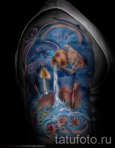 tatouages Aquarius pour les hommes - photo - un exemple du tatouage fini 01082016 1046 tatufoto.ru