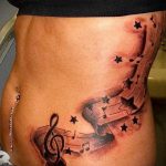 tattoo music notes - photos of the finished tattoo on 02082016 1045 tatufoto.ru