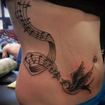 tattoo notes and birds - photos of the finished tattoo on 02082016 1047 tatufoto.ru
