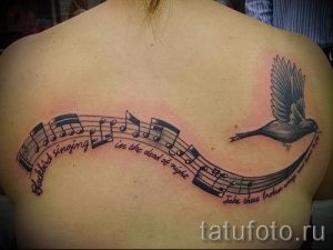 tattoo notes and birds - photos of the finished tattoo on 02082016 2048 tatufoto.ru