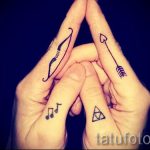 tattoo notes on his finger - a photo of the finished tattoo 02082016 1050 tatufoto.ru