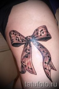 tattoo notes on his leg - a photo of the finished tattoo 02082016 1055 tatufoto.ru
