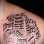 tattoo notes on the collarbone - the photo of the finished tattoo on 02082016 1062 tatufoto.ru