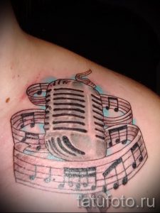 tattoo notes on the collarbone - the photo of the finished tattoo on 02082016 1062 tatufoto.ru