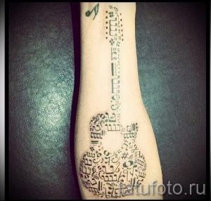 tattoos little notes - photos of the finished tattoo 02082016 1076 tatufoto.ru