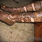 красивое мехенди на ноге - варианты временной тату хной от 05082016 7117 tatufoto.ru