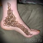 легкое мехенди на ноге - варианты временной тату хной от 05082016 3122 tatufoto.ru