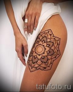 мехенди мандала на ноге - варианты временной тату хной от 05082016 4126 tatufoto.ru