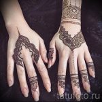мехенди на двух руках - фото временной тату хной 2220 tatufoto.ru