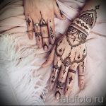 мехенди на двух руках - фото временной тату хной 3221 tatufoto.ru