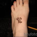 мехенди на ноге бабочка - варианты временной тату хной от 05082016 4131 tatufoto.ru