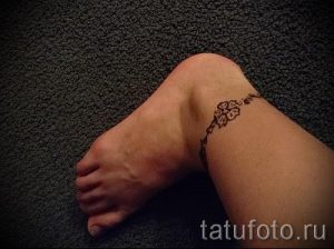 мехенди на ноге браслет - варианты временной тату хной от 05082016 2133 tatufoto.ru