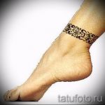 мехенди на ноге браслет - варианты временной тату хной от 05082016 5135 tatufoto.ru