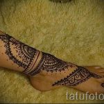 мехенди на ноге в виде браслета - варианты временной тату хной от 05082016 1137 tatufoto.ru