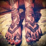 мехенди на ноге в виде браслета - варианты временной тату хной от 05082016 2138 tatufoto.ru