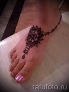 мехенди на ноге ловец снов - варианты временной тату хной от 05082016 3142 tatufoto.ru