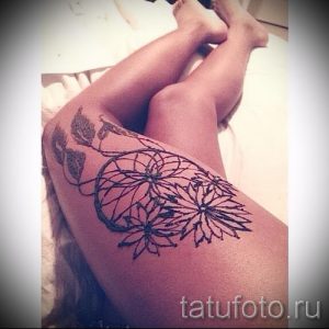 мехенди на ноге ловец снов - варианты временной тату хной от 05082016 6145 tatufoto.ru